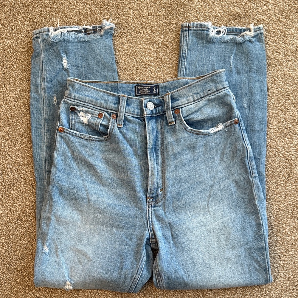 Abercrombie & Fitch Light Blue Straight Jeans